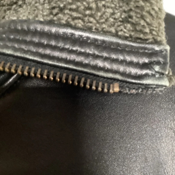 COPY - Hurricane Hawkins Heavy Duty Black Leather Jacket Size Large - Aviation - Picture 12 of 16